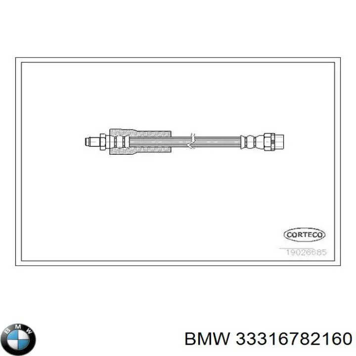 Silentblock trasero 33316782160 BMW