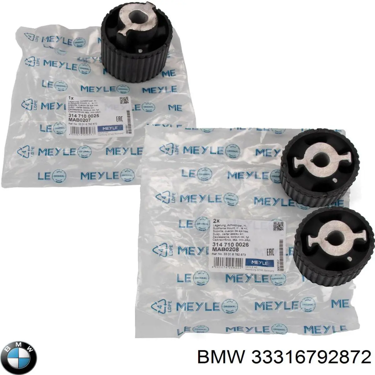 Comprar 33316792872 BMW Silentblock trasero