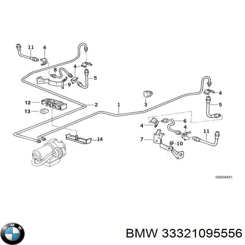 33321137768 BMW brazo de suspension trasera derecha
