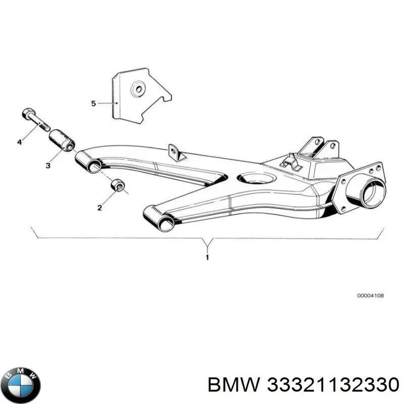 Comprar 33321132330 BMW Brazo de suspensión, trasera derecha