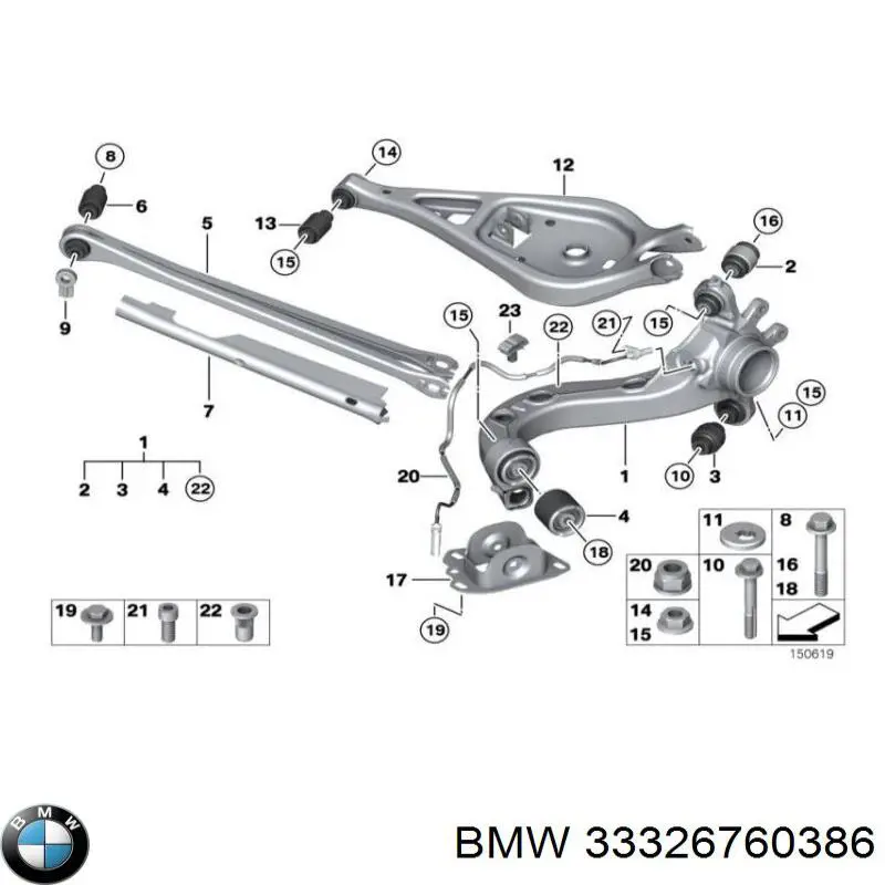 33321097023 BMW junta, adaptador de filtro de aceite