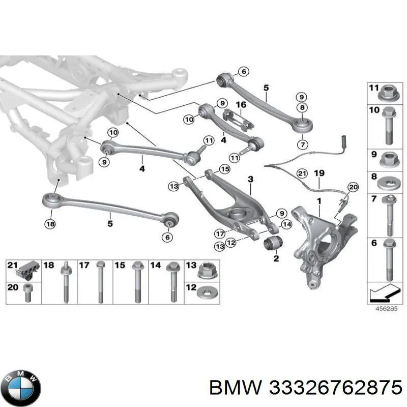 Perno de fijación del brazo inferior delantero BMW 33326762875 precio, desde 7,59 EUR
