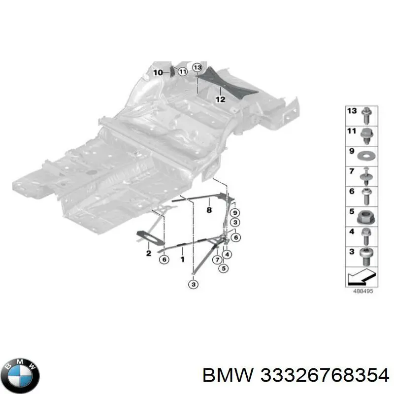 Perno de fijación del brazo inferior delantero BMW 33326768354 precio, desde 3,63 EUR