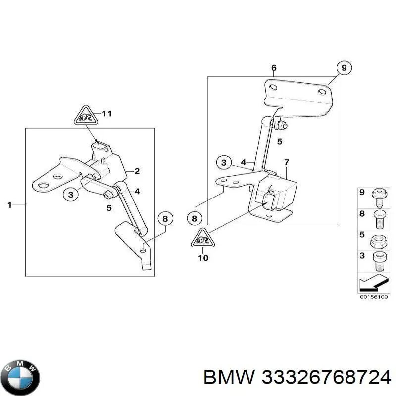 33326768724 BMW brazo de suspension trasera