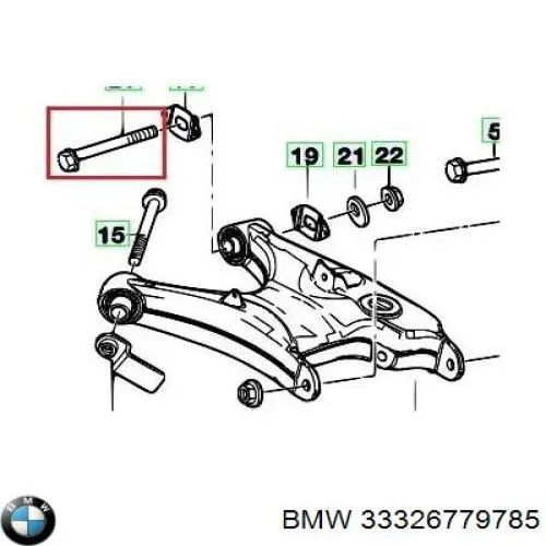 Comprar 1929005KIT Febest Perno de fijación interior del brazo oscilante inferior trasero