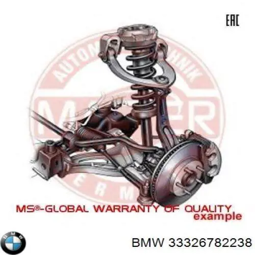 Brazo superior de suspensión trasera izquierdo/derecho BMW 33326782238