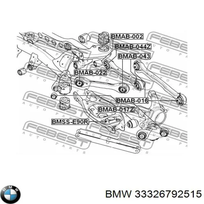 Mangueta trasera izquierda BMW 33326792515 precio, desde 119,06 EUR