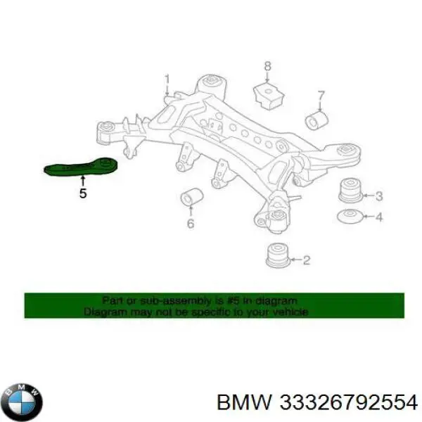 Soporte delantero del diferencial trasero BMW 33326792554 precio, desde 37,12 EUR