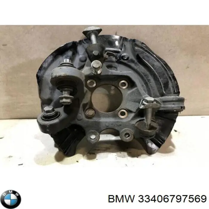 Muñón de eje, cuerpo del eje, trasero izquierdo  BMW 33406797569
