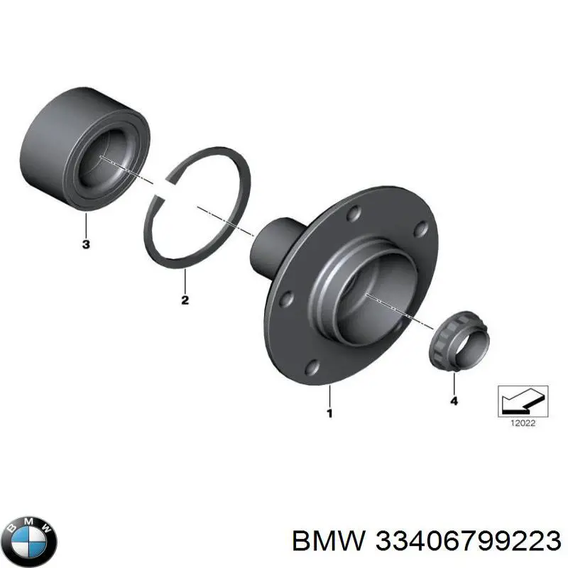 Comprar 33406799223 BMW Tuerca del cubo de rueda trasera