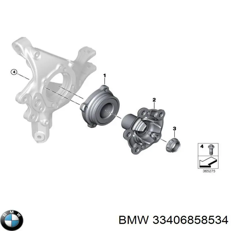 Tornillo de fijación de la rótula de suspensión delantera al muñón BMW 33406858534 precio, desde 15,11 EUR