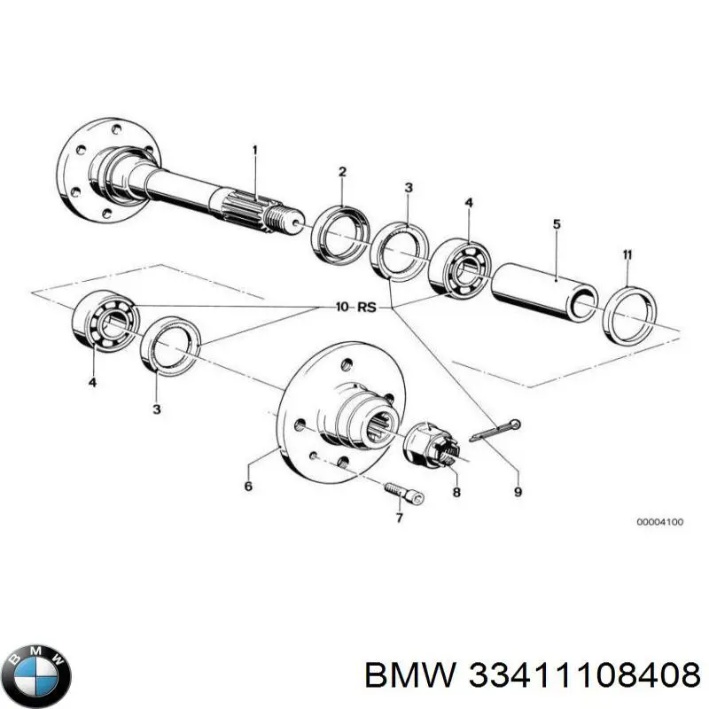 Cojinete de rueda 33411108408 BMW
