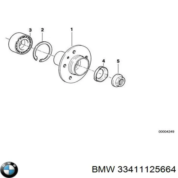 Tuerca del cubo de rueda trasera BMW 33411125664 precio, desde 4,71 EUR