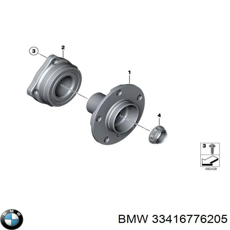 Cojinete de cubo delantero BMW 33416776205 precio, desde 64,67 EUR