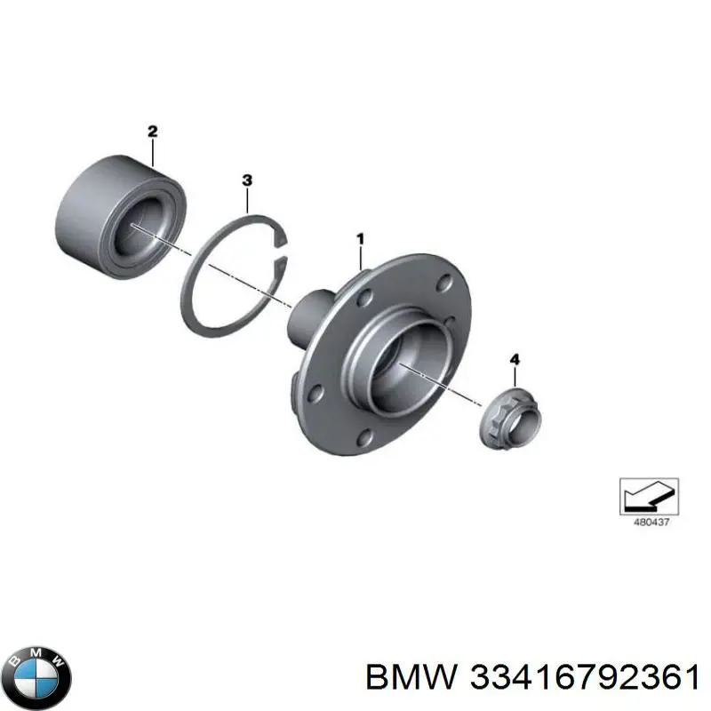 Cojinete de cubo delantero BMW 33416792361 precio, desde 32,56 EUR