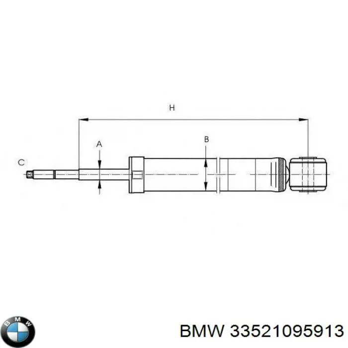 33521095913 BMW Amortiguadores posteriores