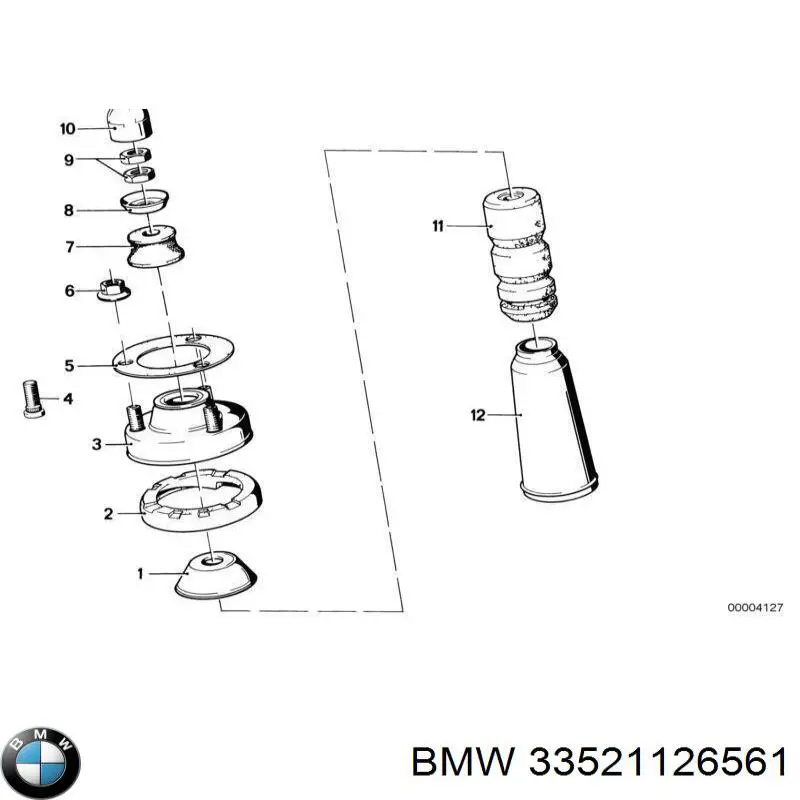 Amortiguador trasero BMW 5 E28