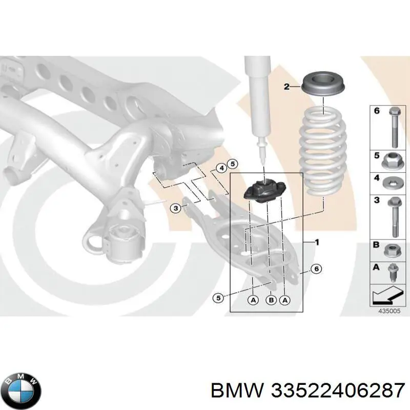 Comprar 33522406287 BMW Copela de amortiguador trasero