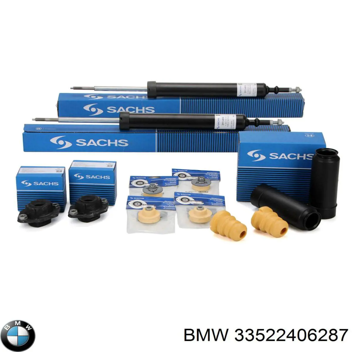 Copela de amortiguador trasero 33522406287 BMW