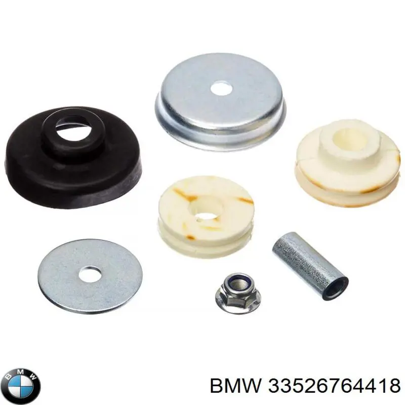 Plato superior metálico del resorte trasero 33526764418 BMW