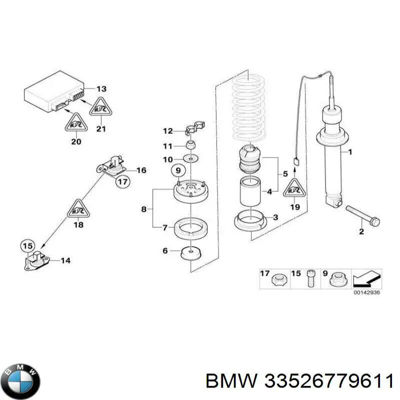 Cazoleta de amortiguador trasero BMW 33526779611 precio, desde 27,35 EUR