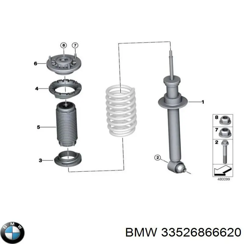 33526866620 BMW Amortiguadores posteriores
