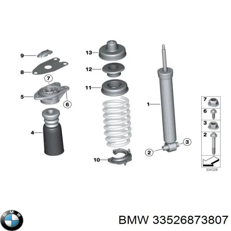 33526873807 BMW Amortiguadores posteriores