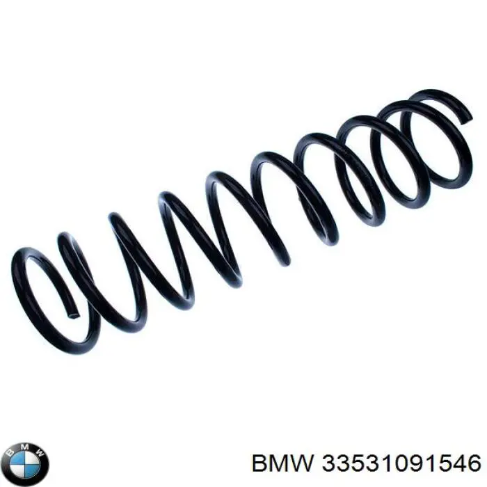 33531091546 BMW muelle de suspensión eje trasero
