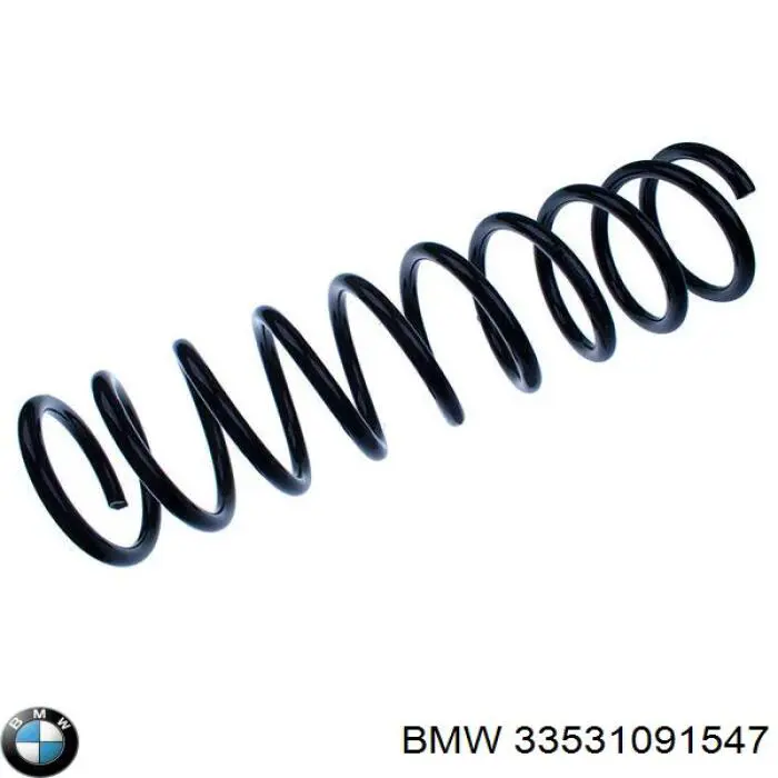 33531091547 BMW muelle de suspensión eje trasero
