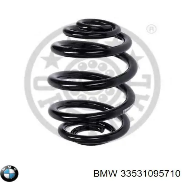 33531095710 BMW muelle de suspensión eje trasero