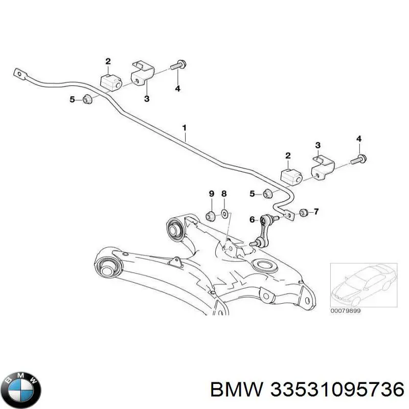33531095736 BMW Muelle trasero