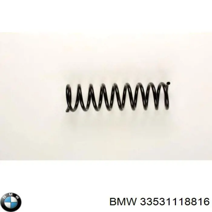 33531118816 BMW muelle de suspensión eje trasero