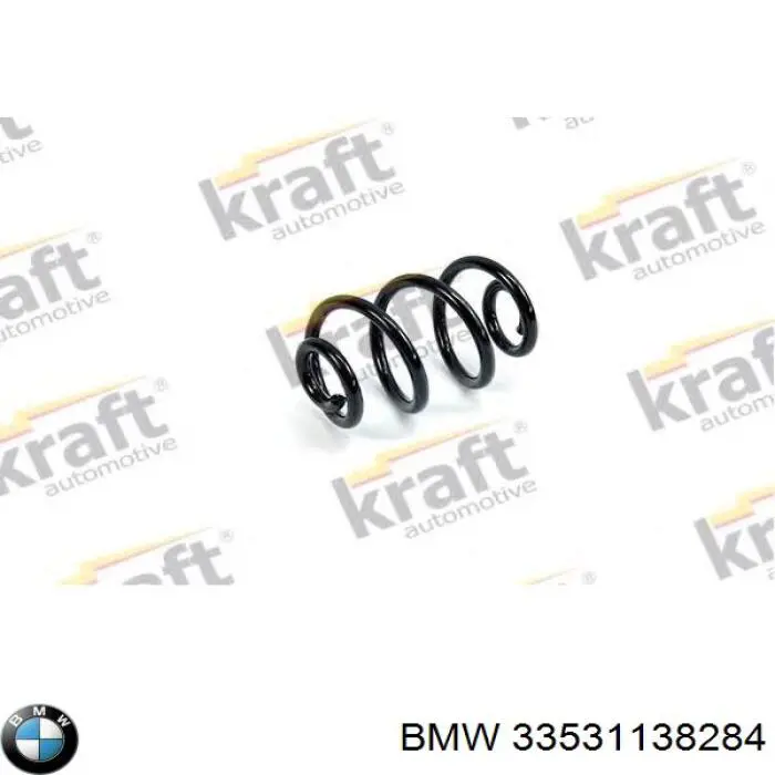 33531138284 BMW muelle de suspensión eje trasero