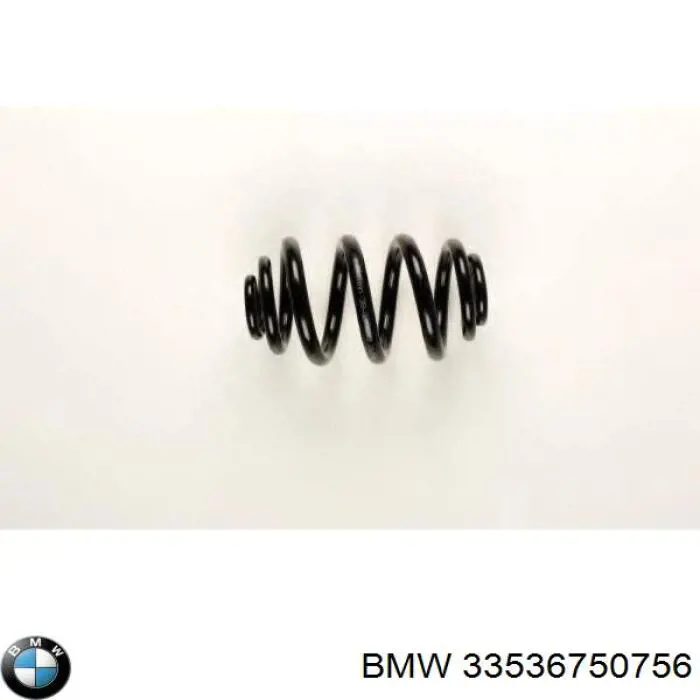 33536750756 BMW muelle de suspensión eje trasero