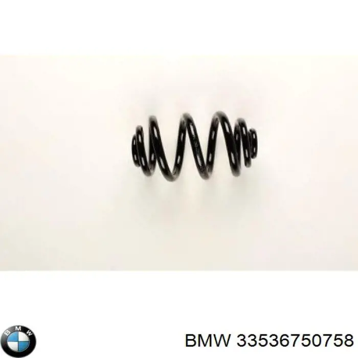 33536750758 BMW muelle de suspensión eje trasero