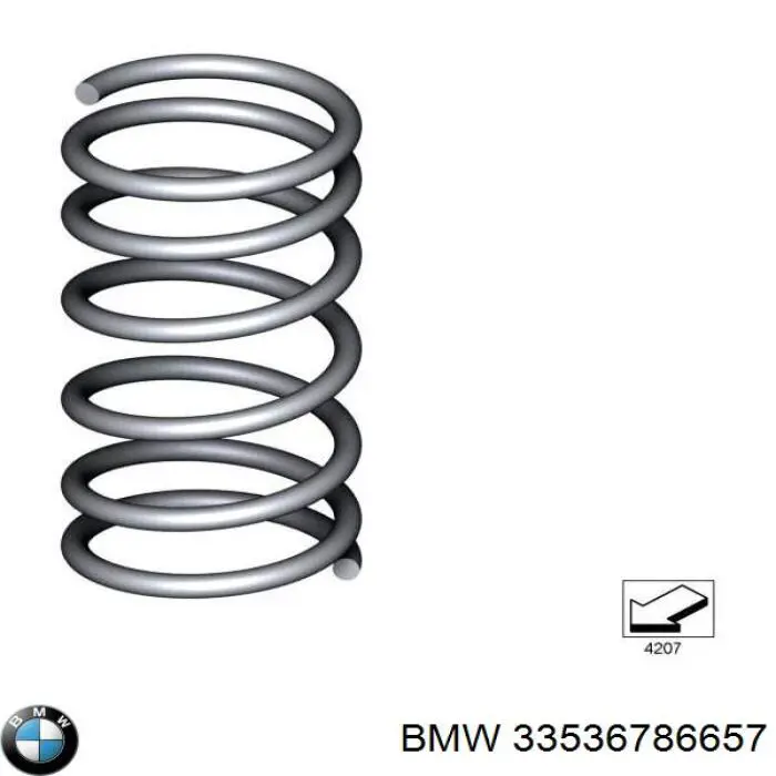 33536786657 BMW Muelle trasero