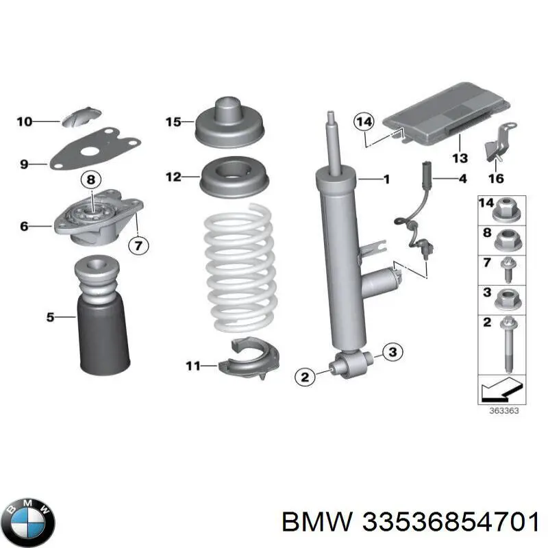 Almohadilla de tope suspensión & guardapolvos amortiguador BMW 33536854701 precio, desde 21,58 EUR