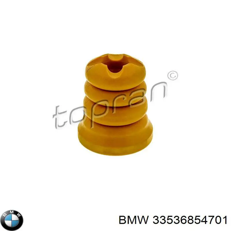 Tope de amortiguador trasero, suspensión + fuelle BMW 33536854701