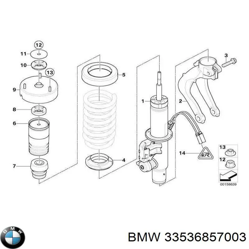 Aislador de resorte trasero inferior de goma BMW 33536857003 precio, desde 15,93 EUR