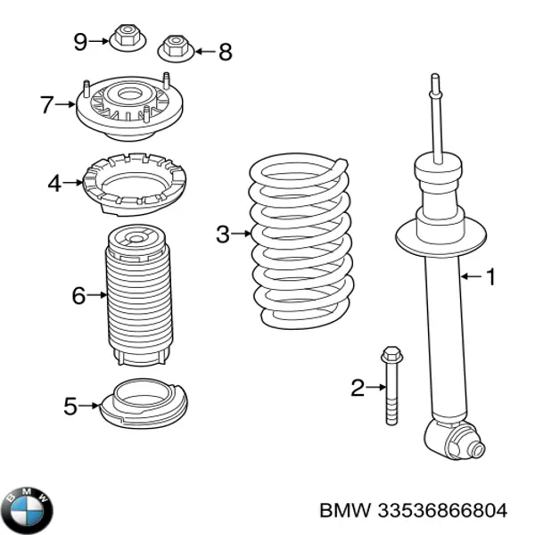 Almohadilla de tope suspensión & guardapolvos amortiguador BMW 33536866804 precio, desde 39,31 EUR