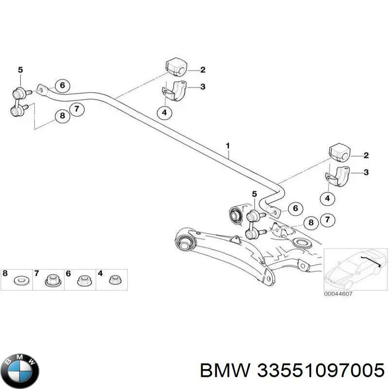 Estabilizador trasero para BMW X5 (E53)