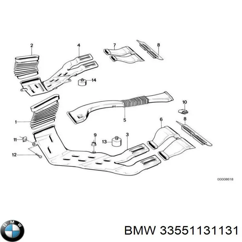 Bieleta estabilizadora trasera 33551131131 BMW