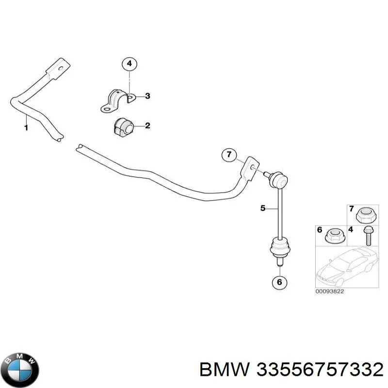 33556757332 BMW estabilizador trasero