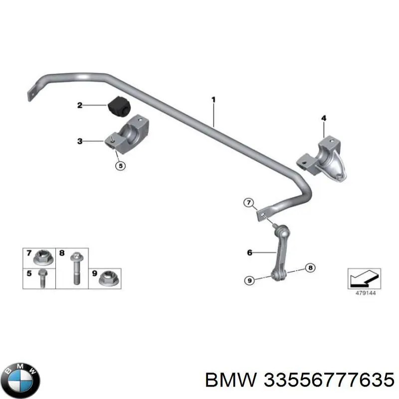 Comprar 33556777635 BMW Bieleta estabilizadora trasera