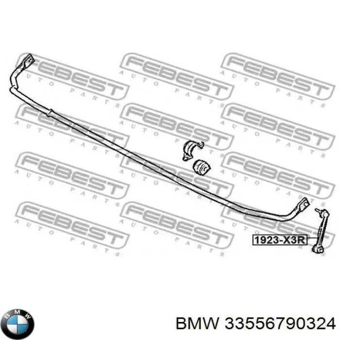 33556790324 BMW soporte de barra estabilizadora trasera