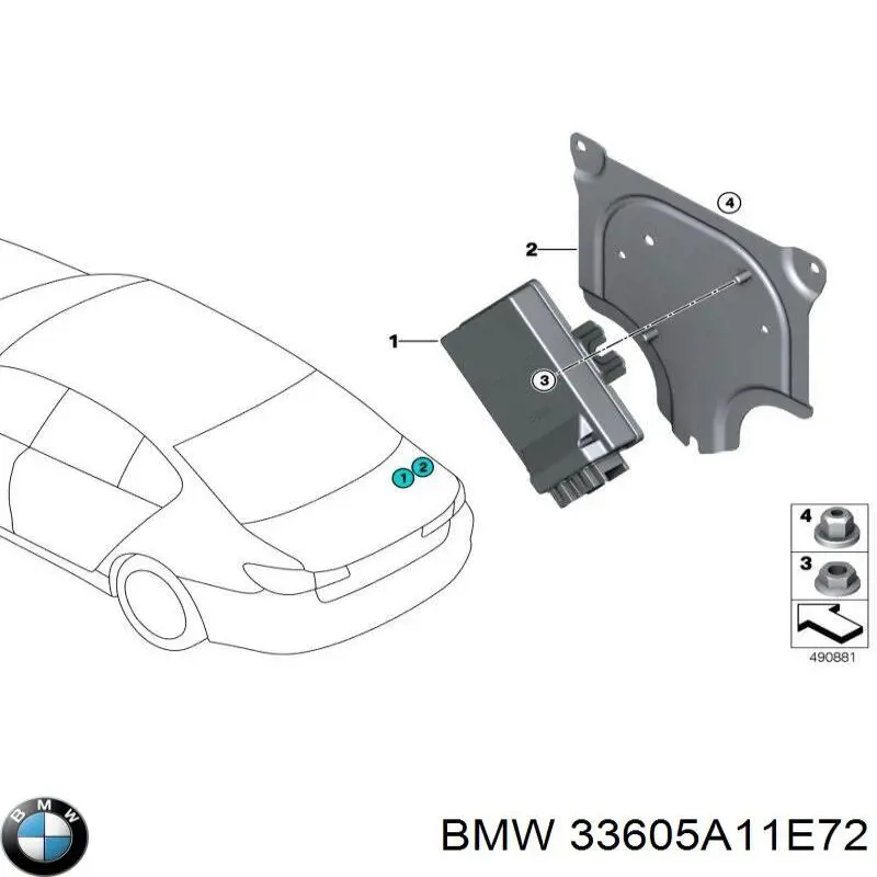 33605A533E1 BMW Módulo de control de tracción total