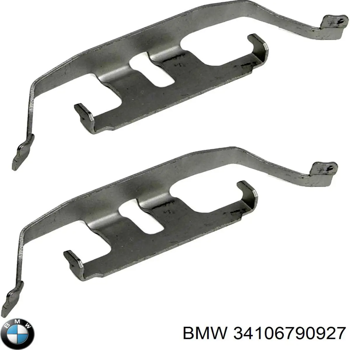 Juego de resortes de sujeción de pastillas de freno delanteras BMW 34106790927