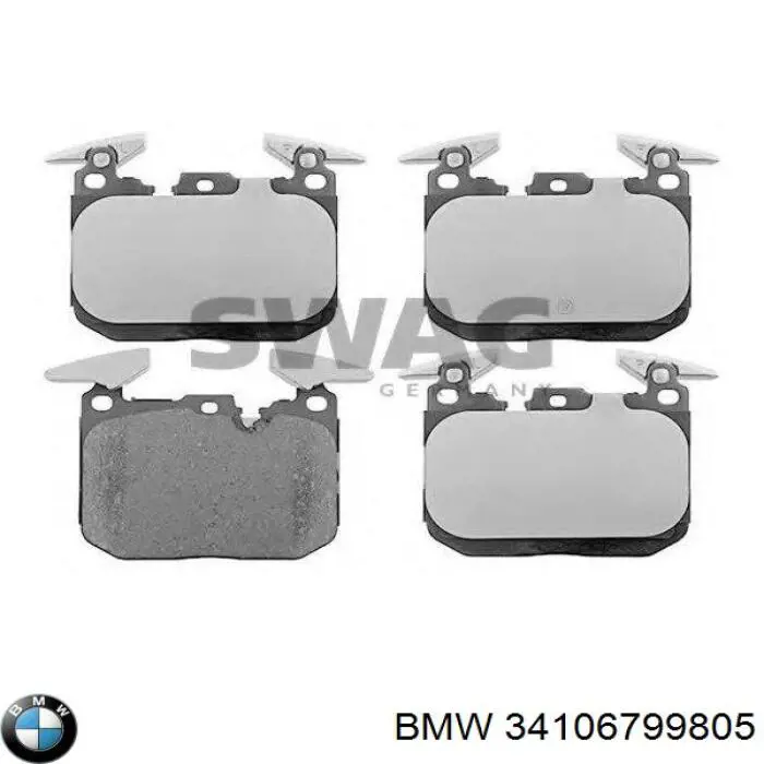 34106799805 BMW pastillas de freno delanteras