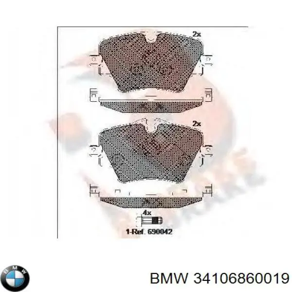 Pastillas freno delanteras BMW 34106860019 precio, desde 41,99 EUR