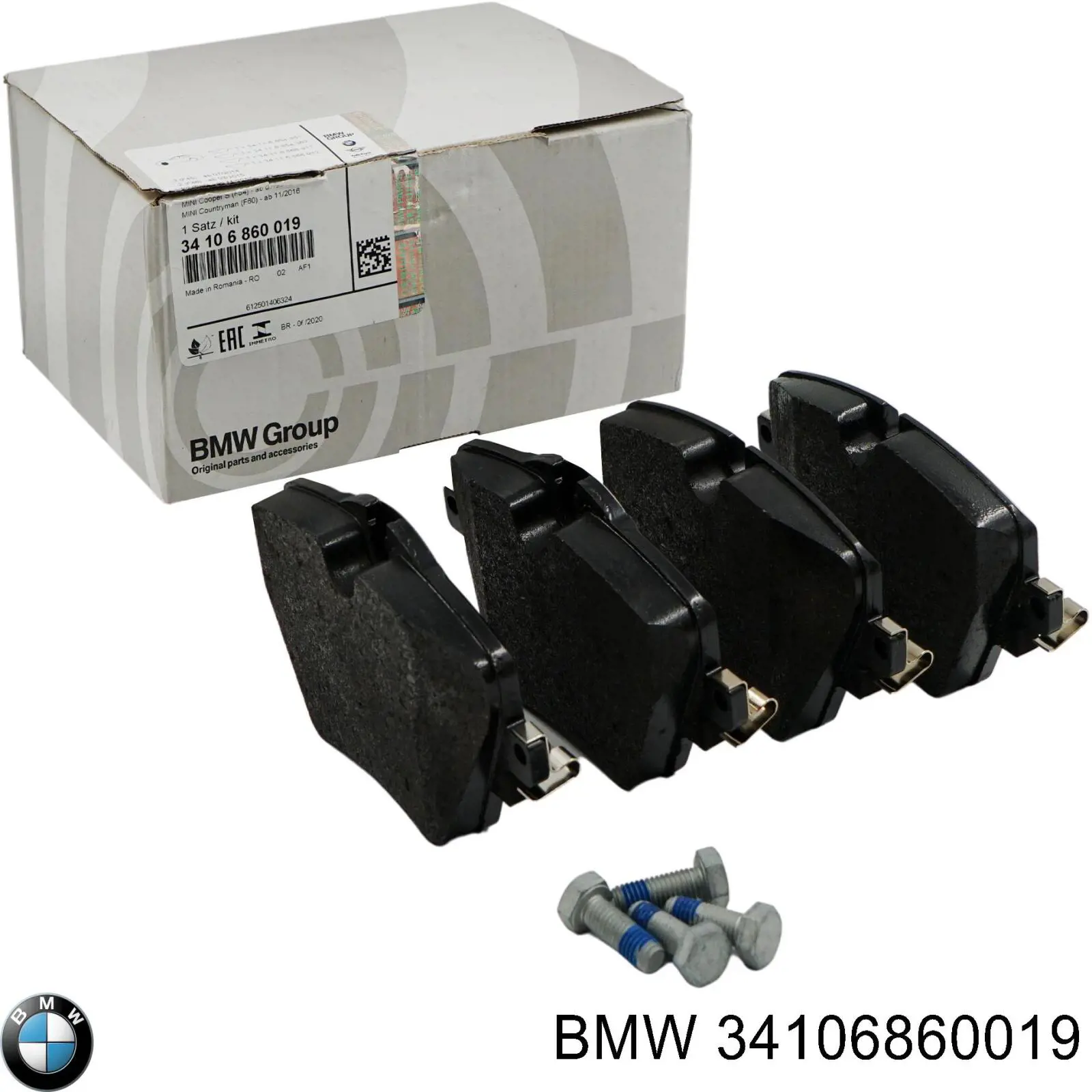 Pastillas de freno delanteras BMW 34106860019